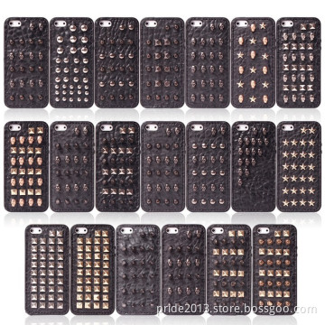 Fashion Rivet PU Phone Case for iPhone 5